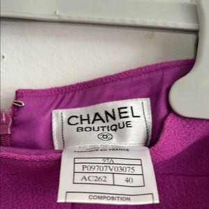 CHANEL Boutique Vibrant Purple Attire